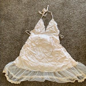 Halter top, mesh, polka dot dress